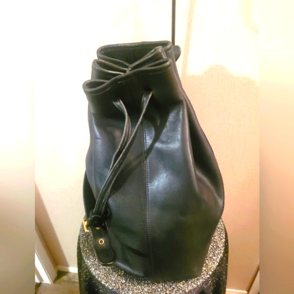 EUC Vintage Rare Coach legacy black drawstring bucket bag #9166 - Picture 2 of 10